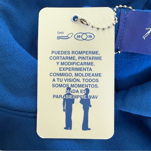 HUMBE DUENO DEL CIELO WORLD TOUR Blue Graphic Crewneck Sweatshirt - Picture 5 of 7